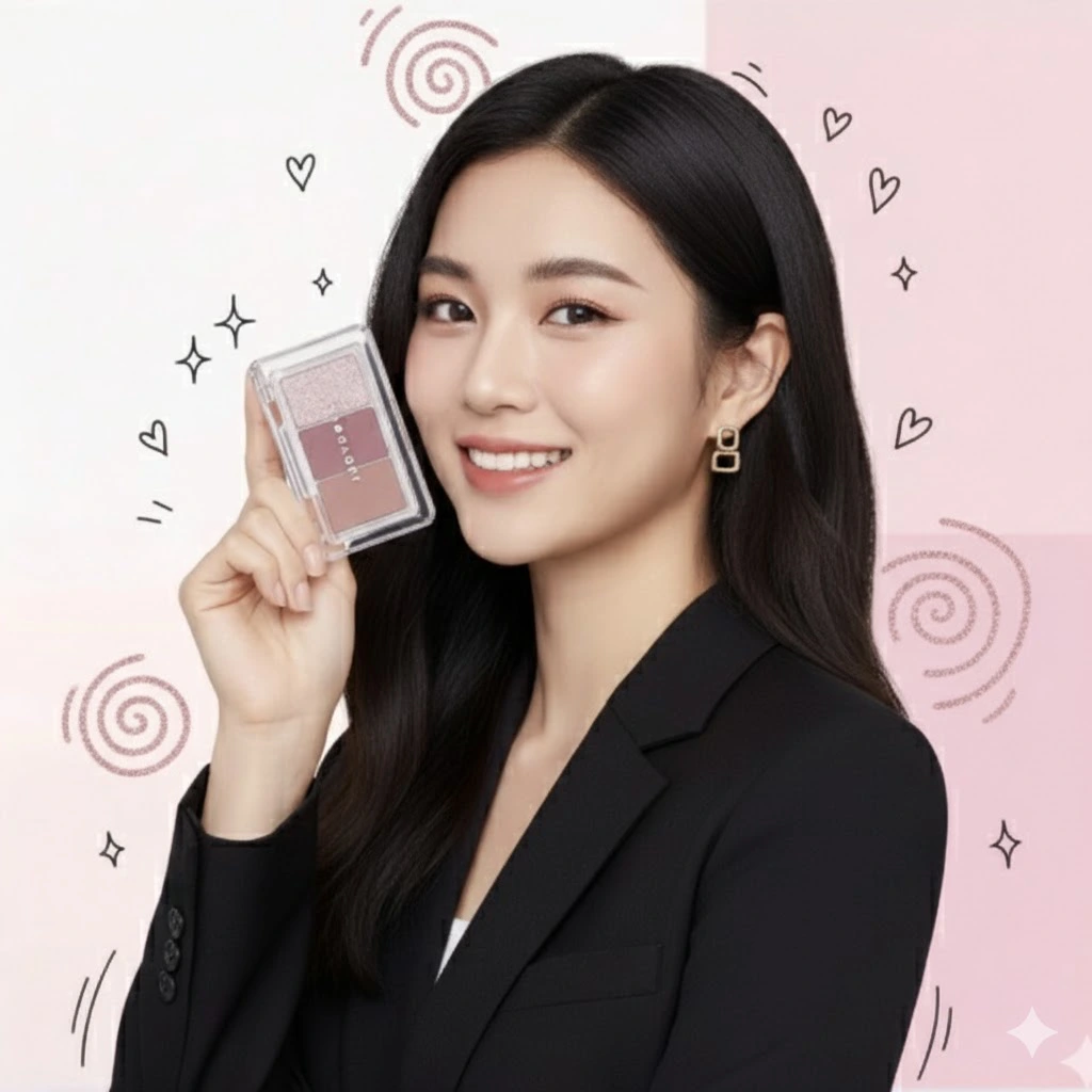 Phấn Mắt Judydoll 3 Ô – Bảng Mắt Mini Lên Màu Chuẩn, Giữ Nét Tự Nhiên Cả Ngày