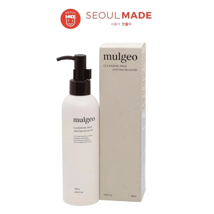 Sữa rửa mặt MULGEO Cleansing Milk Làm Sạch Lớp Makeup Dầu Thừa Bã Nhờn Trên Da Dùng Cho Da Mặt Khô - 195ML